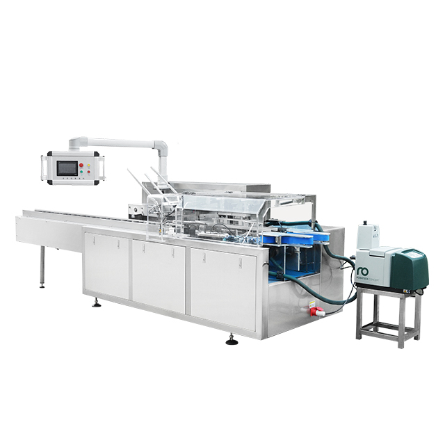 Máquina estuchadora automática LB-120 con pegamento termofusible