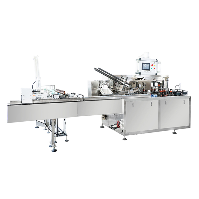 Máquina estuchadora todo en uno para botellas/blisteres LB-120 con folleto automático