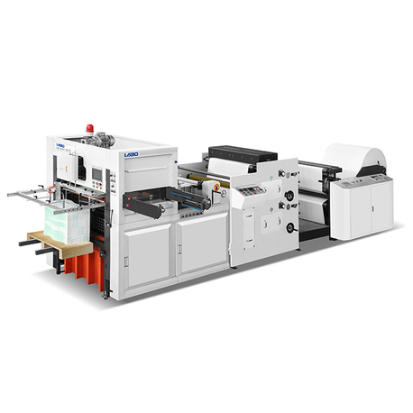 Máquina troqueladora de rollos con función de impresión Serie LBM-B